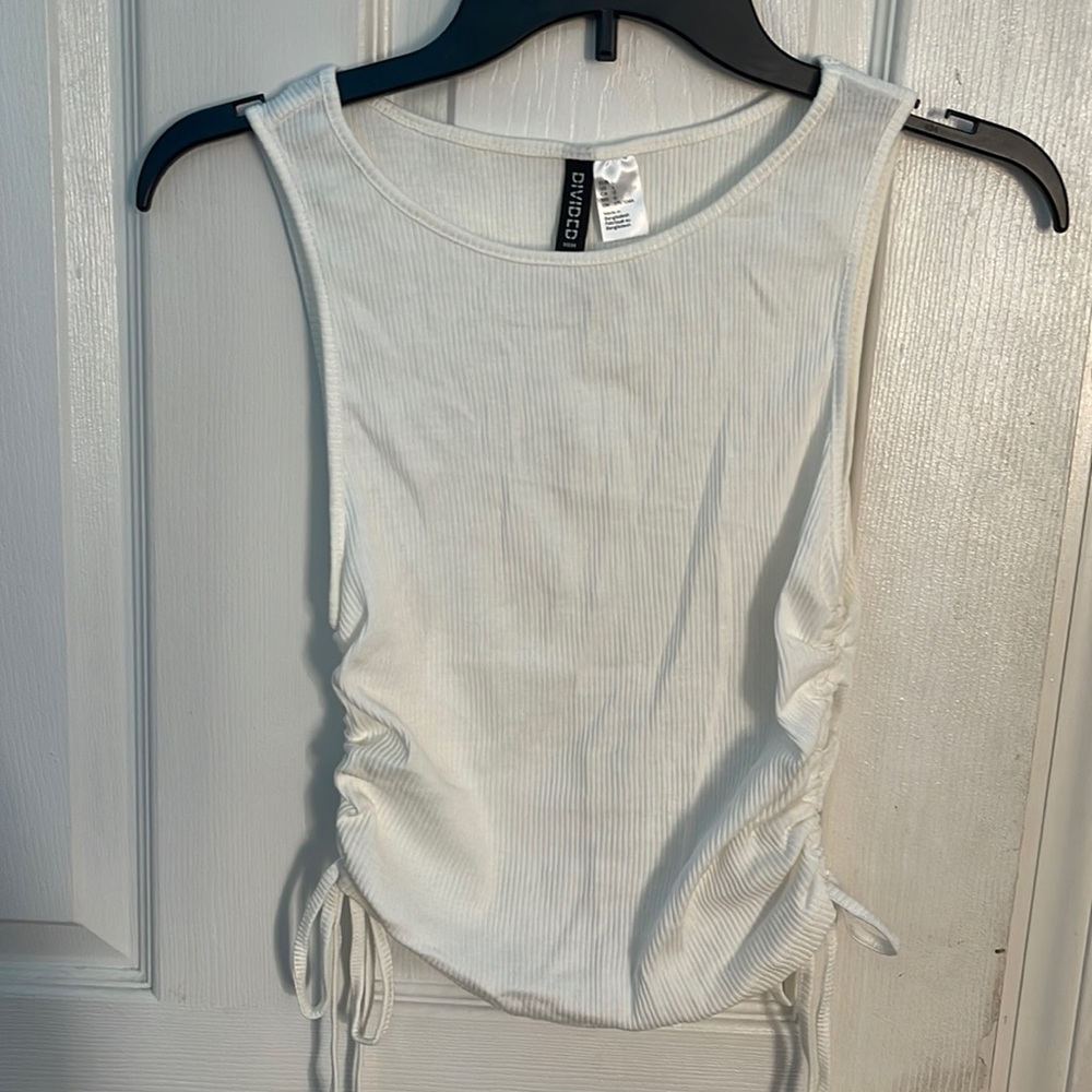 Scrunch sided tank top